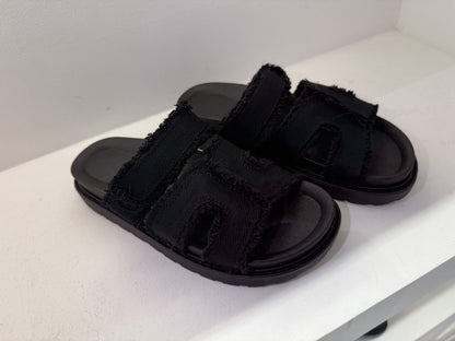 Mules jean noir
