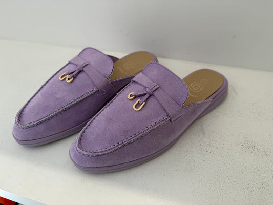 Mules (violette) taille petit prendre taille au dessus